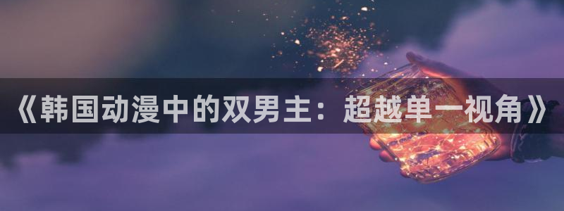 omofun2：《韩国动漫中的双男主：超越单一视角》